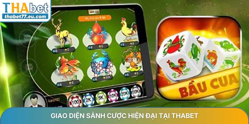 Giao diện sảnh cược hiện đại tại Thabet