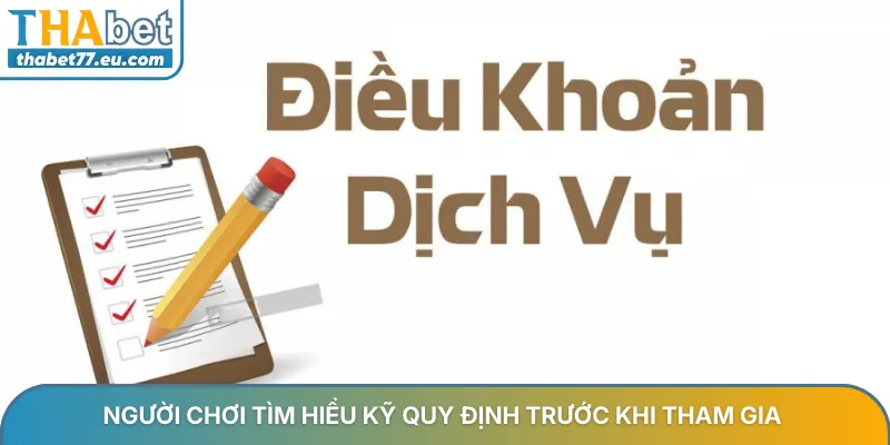 Người chơi tìm hiểu kỹ quy định trước khi tham gia