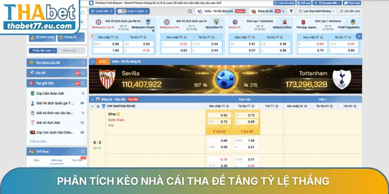 Phân tích kèo nhà cái THA để tăng tỷ lệ thắngPhân tích kèo nhà cái THA để tăng tỷ lệ thắng